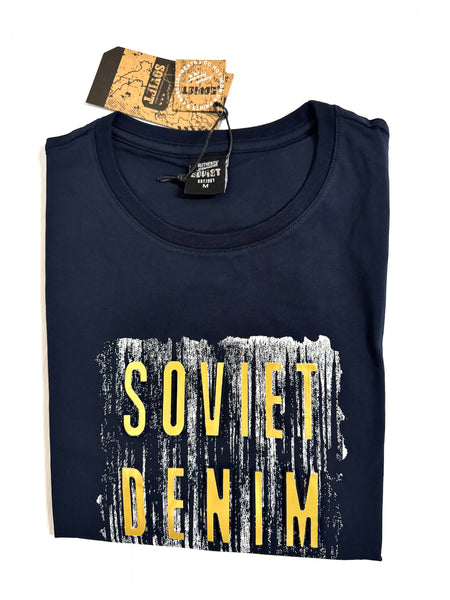Men's Tee: Soviet - M STORMER, S/Slv Fashion Tee - #Navy (#9396)