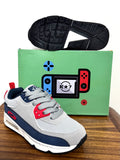 Kids Shoes: Kstar7 - ZOOM Grey/Red Boys #K7558B