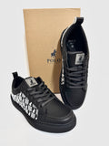 Men's Shoes: Polo - Black Monogram Sneaker #POLO (#65731)