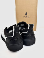 Men's Shoes: Polo - Black Monogram Sneaker #POLO (#65731)
