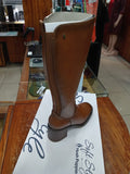Ladies Boots - Original Hush Puppies Soft Style 'Carmela' tan leather boots #TAN #SSL01545TATA
