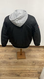 K7 KStar7 Puffer Jacket with grey melange middle panel and hood #Connect #1589