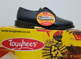 Unisex School Shoes: Toughees Black, Sizes 2, 3, 4, 5