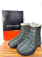 Ladies Ankle Boots: Pierre Cardin Ladies Olive 'Tabitha' Boots