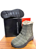 Ladies Ankle Boots: Pierre Cardin Ladies Olive 'Tabitha' Boots