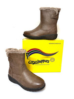 Ladies Ankle Boots: Grasshoppers Ladies 'Darsha' Leather Chocolate Brown Boots