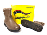 Ladies Ankle Boots: Grasshoppers Ladies 'Darsha' Leather Chocolate Brown Boots