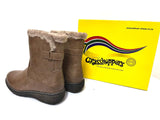 Ladies Ankle Boots: Grasshoppers Ladies 'Darsha' Leather Chocolate Brown Boots