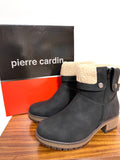 Ladies Ankle Boots: Pierre Cardin Ladies Lozere Leather Boot - Black