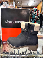 Ladies Ankle Boots: Pierre Cardin Ladies Lozere Leather Boot - Black