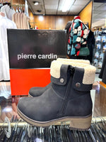 Ladies Ankle Boots: Pierre Cardin Ladies Lozere Leather Boot - Black