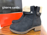 Ladies Ankle Boots: Pierre Cardin Ladies Lozere Leather Boot - Black