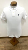 Men's POLO Stretch Pique Golfer in White