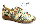 Ladies Shoes: Hush Puppies Sneakers - Soft Style, NARISSA FLORAL - #NATURALMULTI #SSL01343NAMU