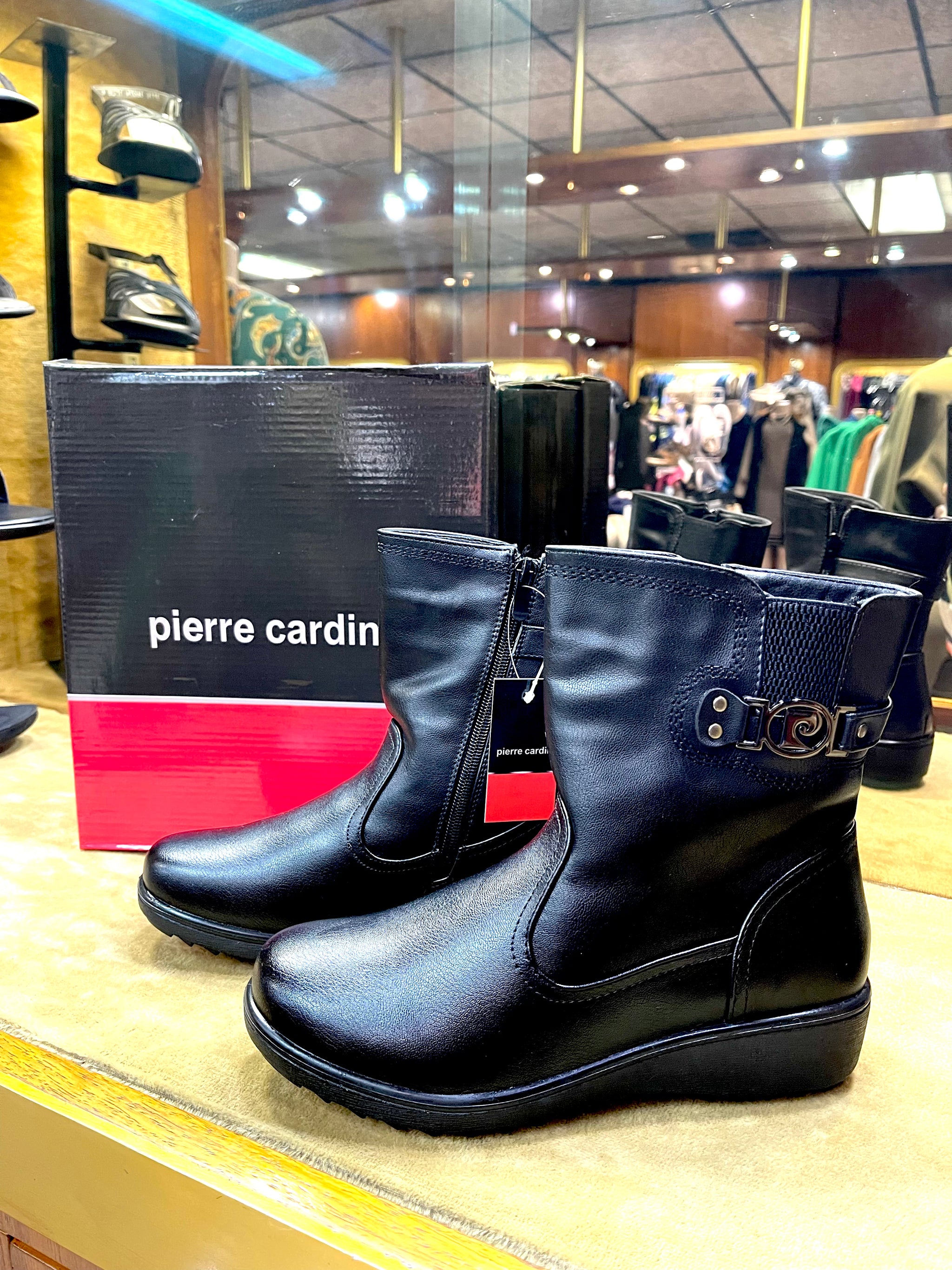 Pierre Cardin Ladies Boots ISERE Black Smitty s Online