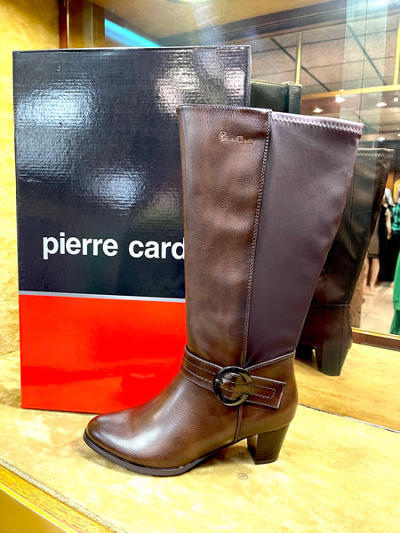 Pierre Cardin - Ladies Winter Genuine Leather Boot Carmella Brown