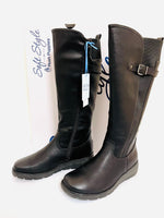 Ladies Boots: Hush Puppies Soft Style Ladies Osvalda Leather Black Boot