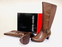 Pierre Cardin - Ladies Winter Genuine Leather Boot Carmella Brown