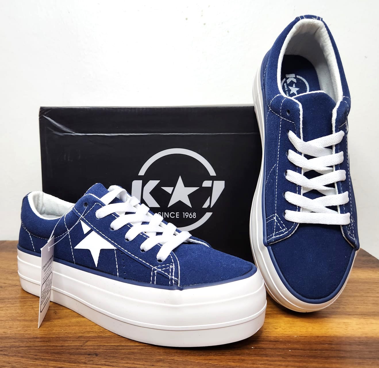 Kstar7 Ladies Sneaker: Snatched Suede in Navy – Smitty's Online
